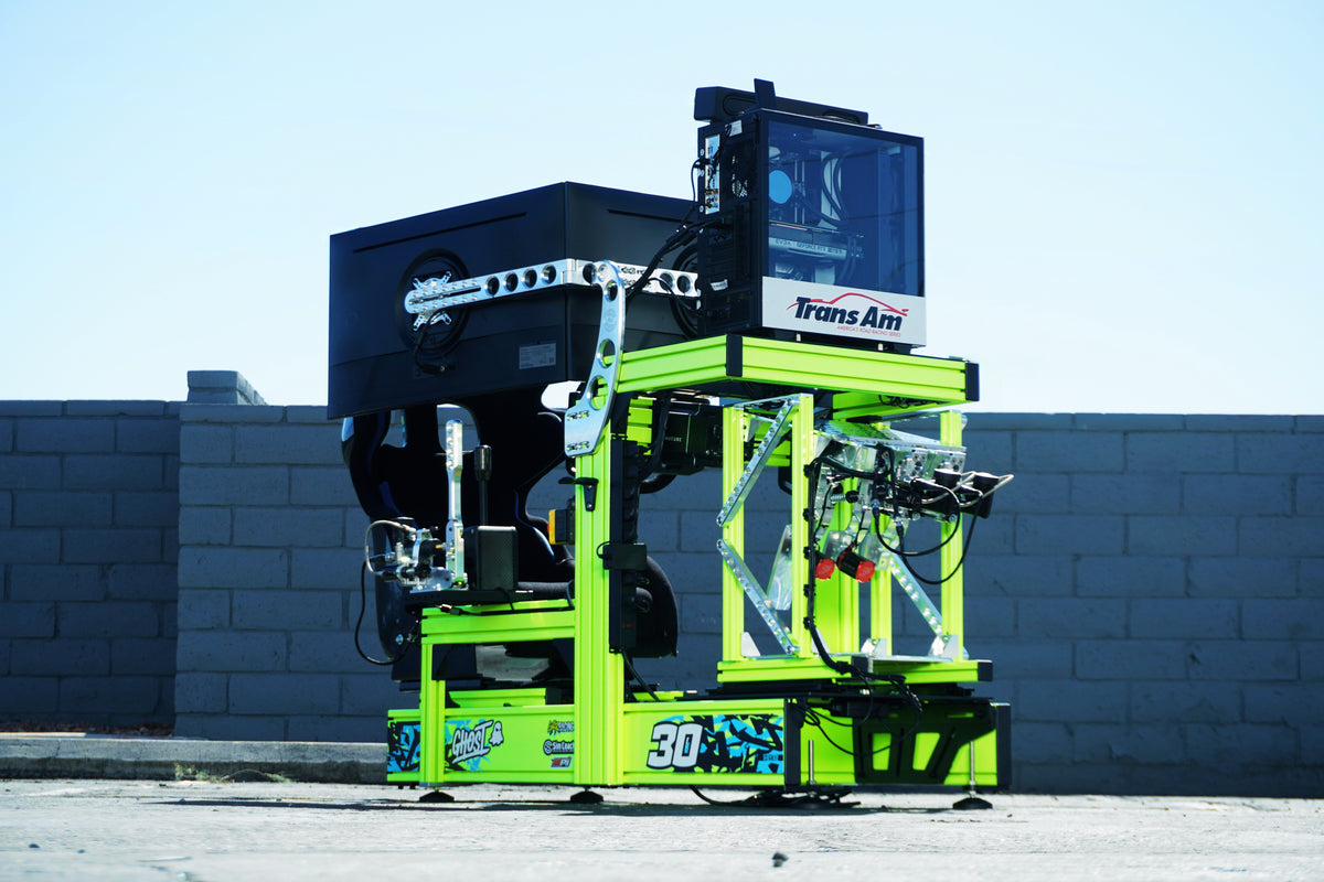 Professional Sim Racing Setup - P1 Pro Hydraulic Handbrake Competition Ready
