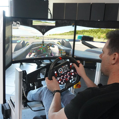 White 3DOF Motion Racing Simulator