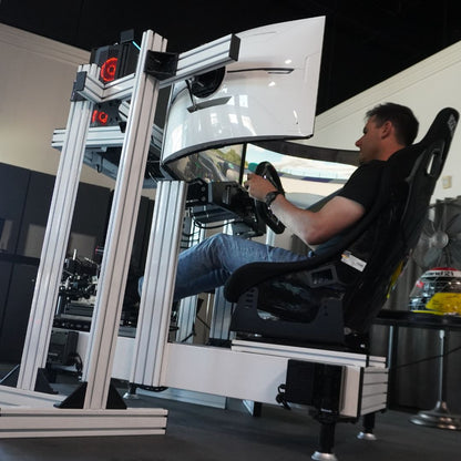 White 3DOF Motion Racing Simulator