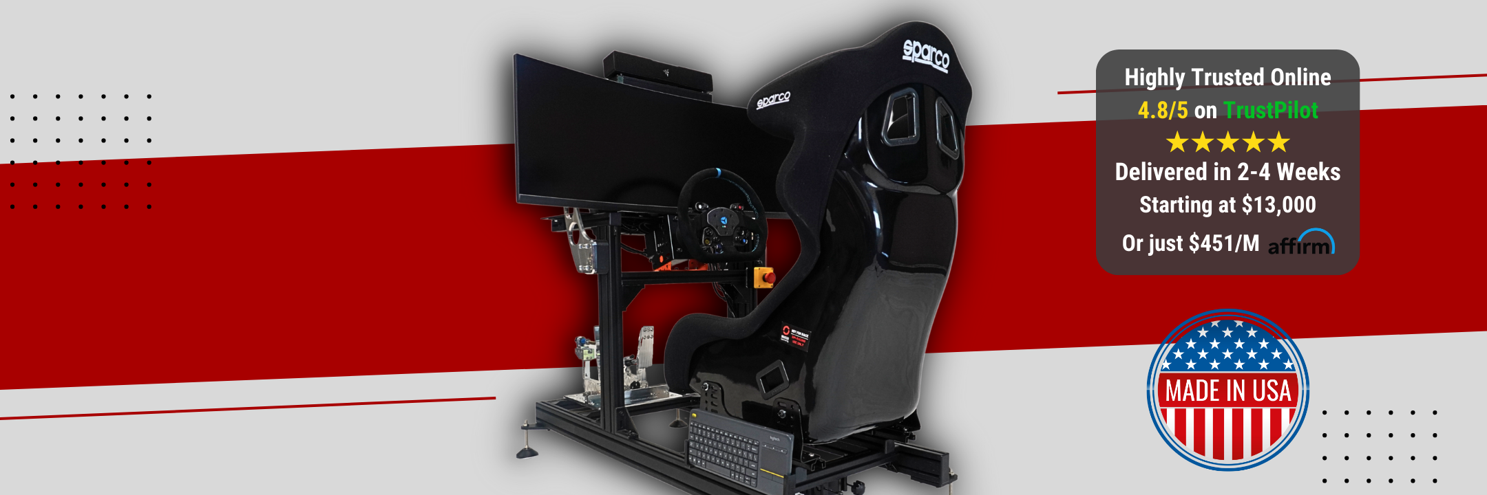 Turn Key Racing Simulators offered by Sim Coaches