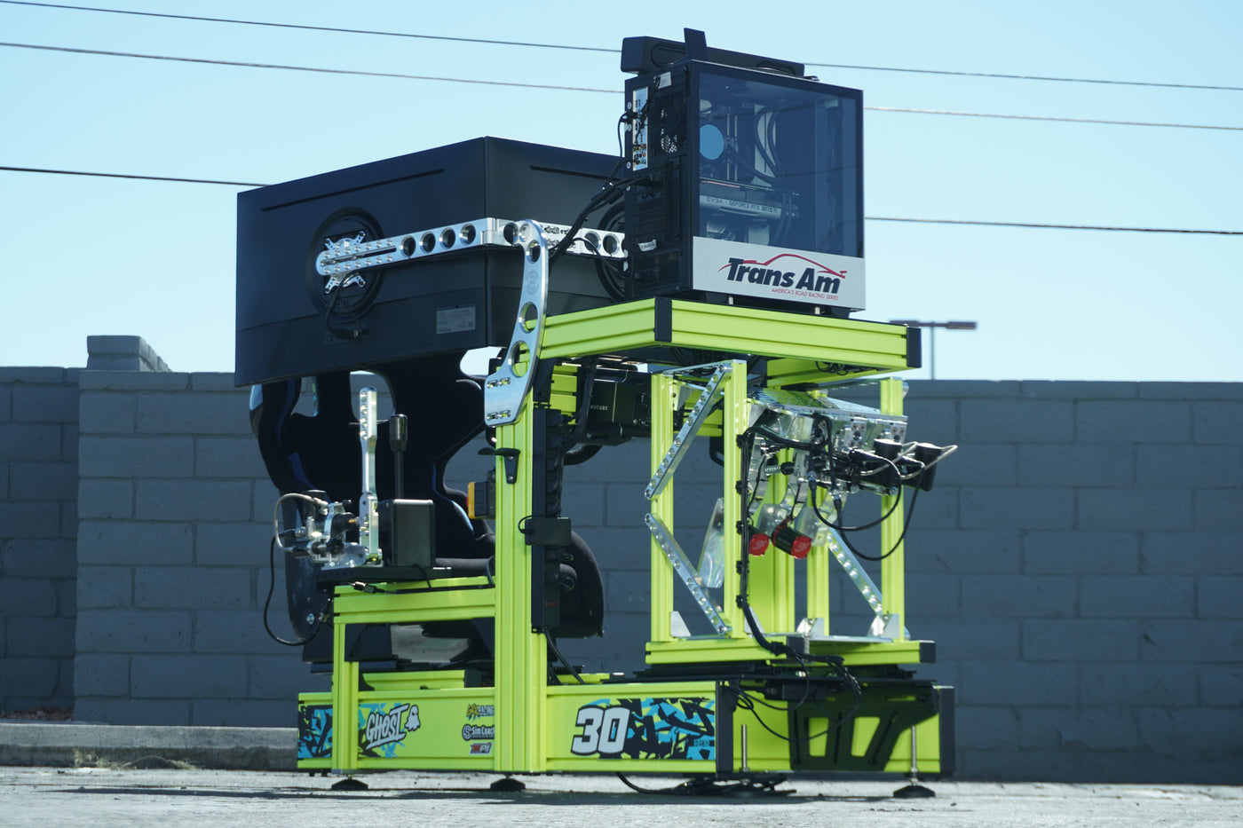 Professional static racing simulator with ultimate precision