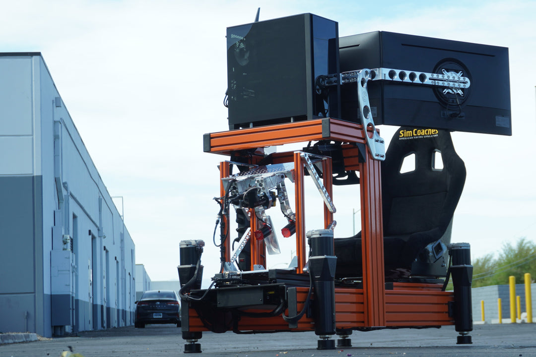 Orange 3DOF Motion Racing Simulator