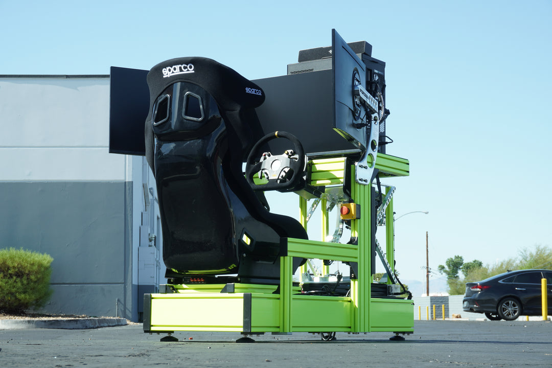 Neon Yellow Racing Simulator
