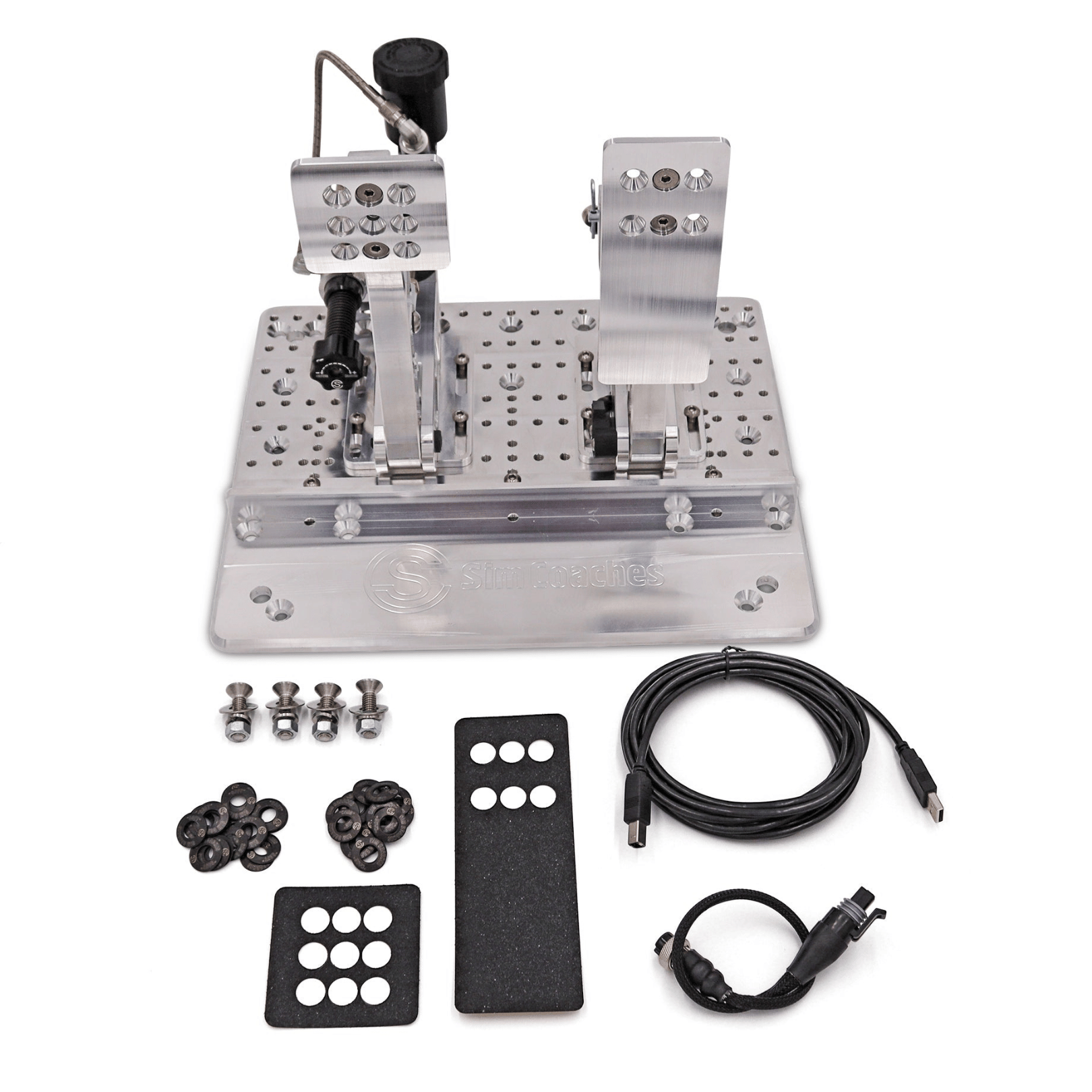 Hydraulic Sim Racing Pedals, 2 Pedal Set