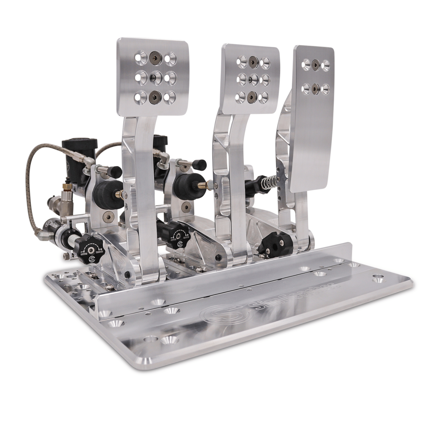 Hydraulic Sim Racing Pedals, 3 Pedal Set