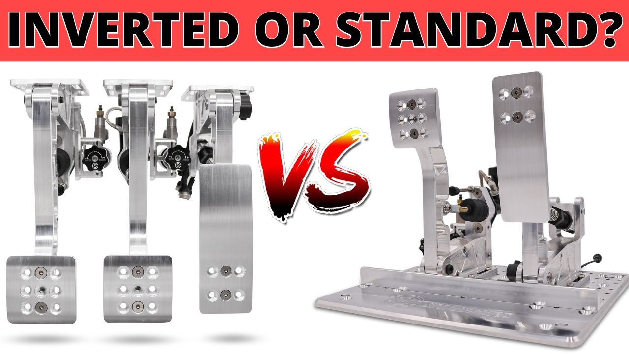 This video explains the differences between inverted and standard sim racing pedals.
