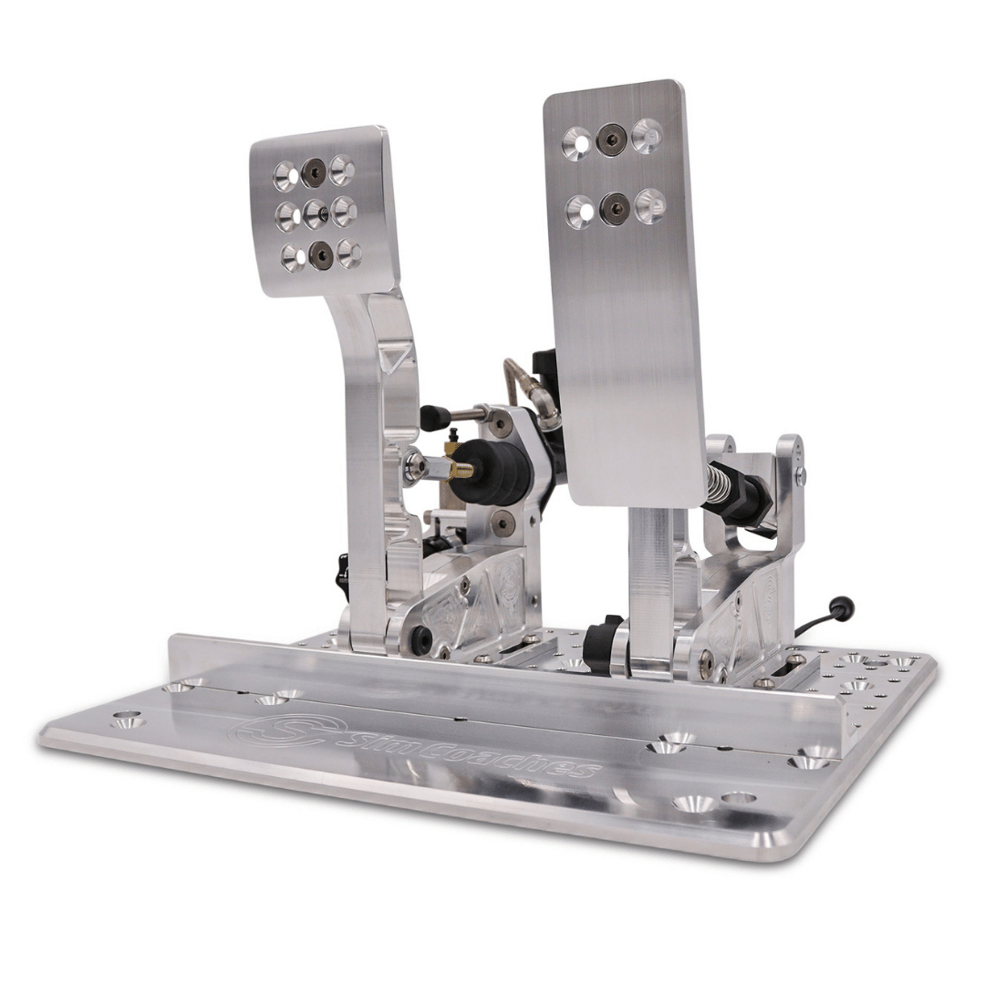 Sim racing pedals hydraulic made by Sim Coaches in 2023