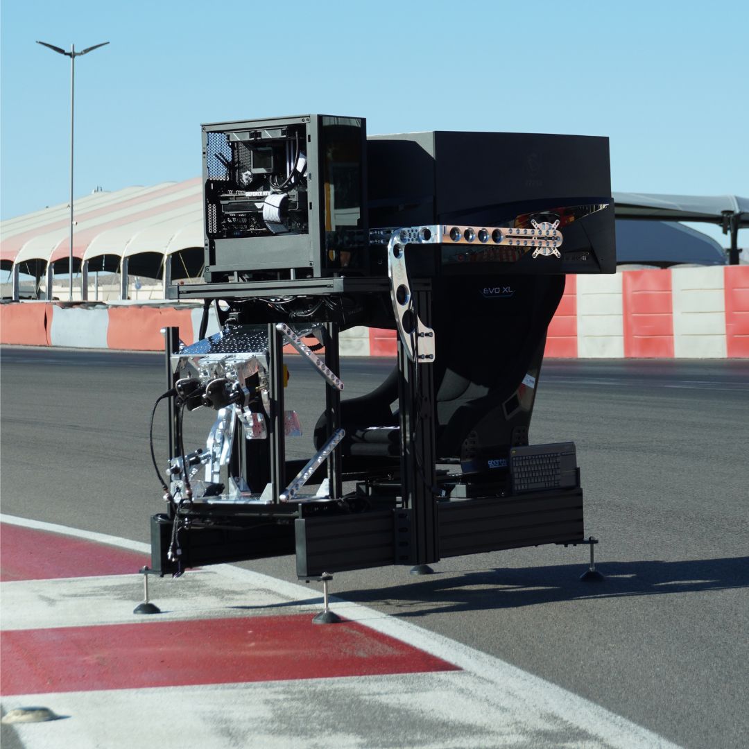 inverted pedals on sim coaches racing simulator