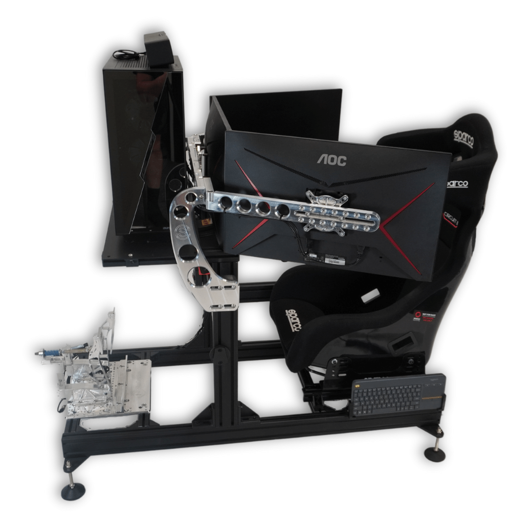 OPLITE - Chassis - Revolutionary and innovative Simracing Rig, allows the  use of flat map seats from the map sports, black