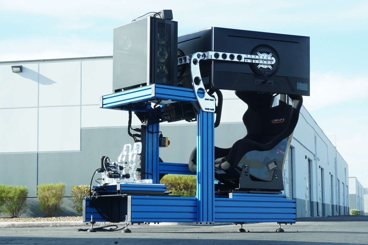 Professional static racing simulator for consistent performance