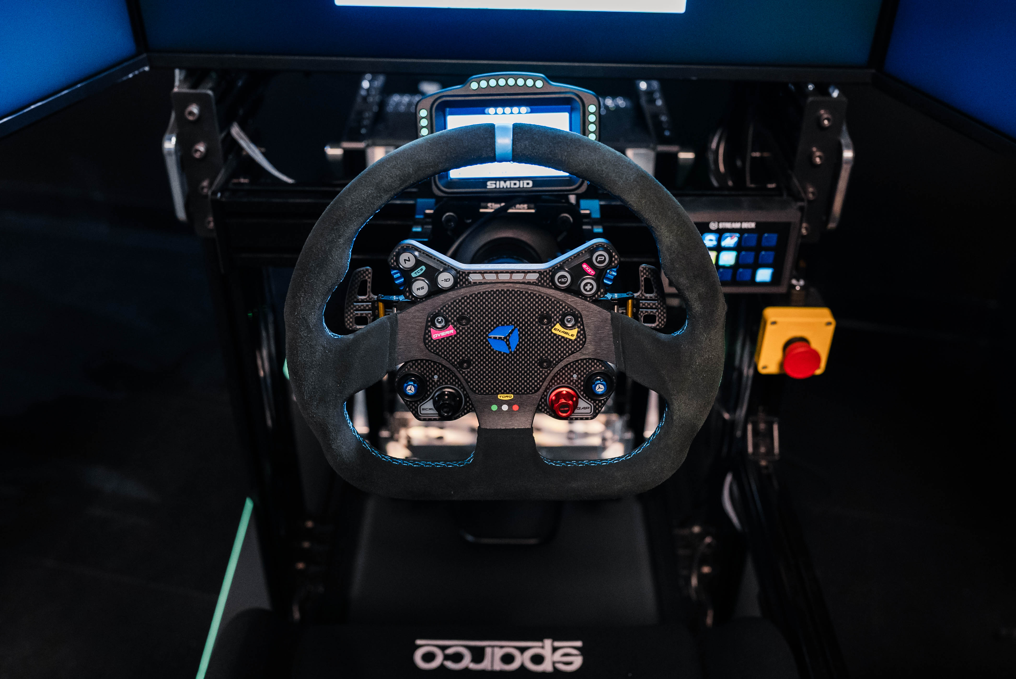 Sim Coaches GT Steering Wheel with direct-drive style force feedback